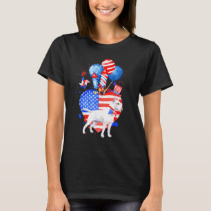 T-shirt Drapeau américain Bull Terrier Chien Merica 4 juil