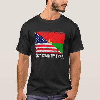 T-shirt Drapeau américain Burkina Faso Drapeau meilleur gr