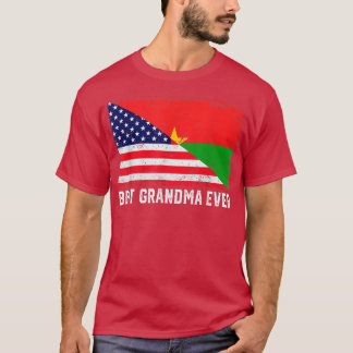 T-shirt Drapeau américain Burkina Faso Drapeau meilleur gr