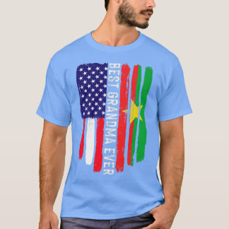 T-shirt Drapeau américain Burkina Faso Drapeau meilleur gr