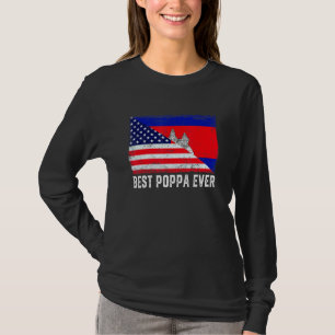 T-shirt Drapeau américain Cambodge Drapeau meilleure famil