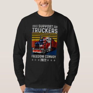 T-shirt Drapeau américain Canada Convoi pour la liberté du