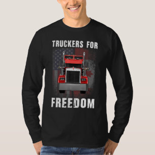 T-shirt Drapeau américain Canada Convoi pour la liberté du