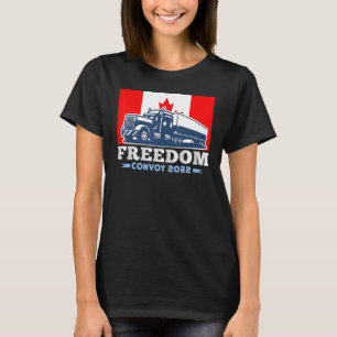T-shirt Drapeau américain Canada Convoi pour la liberté du