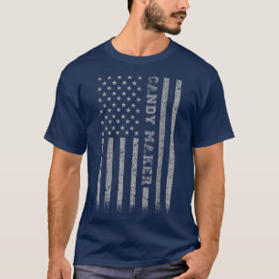T-shirt Drapeau américain Candy Maker 319