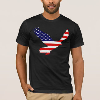 T-shirt Drapeau américain chauve d'Eagle