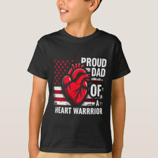 T-shirt Drapeau américain CHD Sensibilisation Papa fier d'