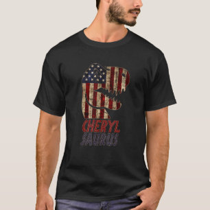 T-shirt Drapeau américain Cheryl Dino