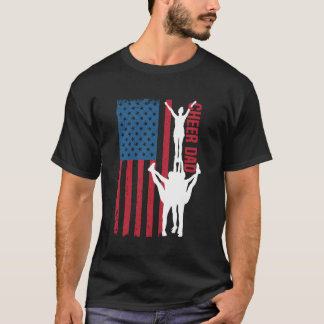 T-shirt Drapeau américain Cheval Papa 4 juillet Patriotic