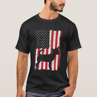 T-shirt Drapeau américain Chihuahua Cadeau Chiwawa Les ann
