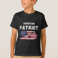Drapeau américain chrétien patriote Foi et liberté