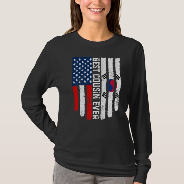 T-shirt Drapeau américain Corée du Sud Drapeau meilleur co (Devant)