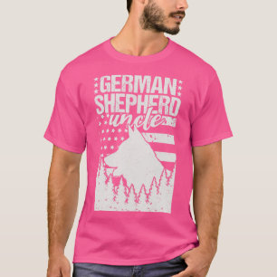 T-shirt Drapeau américain de berger allemand