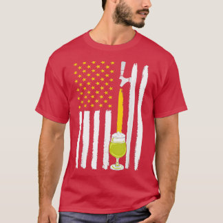 T-shirt Drapeau américain de bière d'artisanat Usa, Brasse
