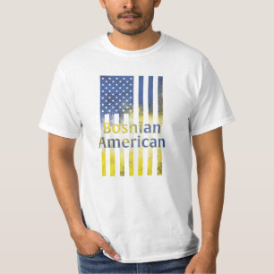 T-shirt Drapeau Américain de Bosnie