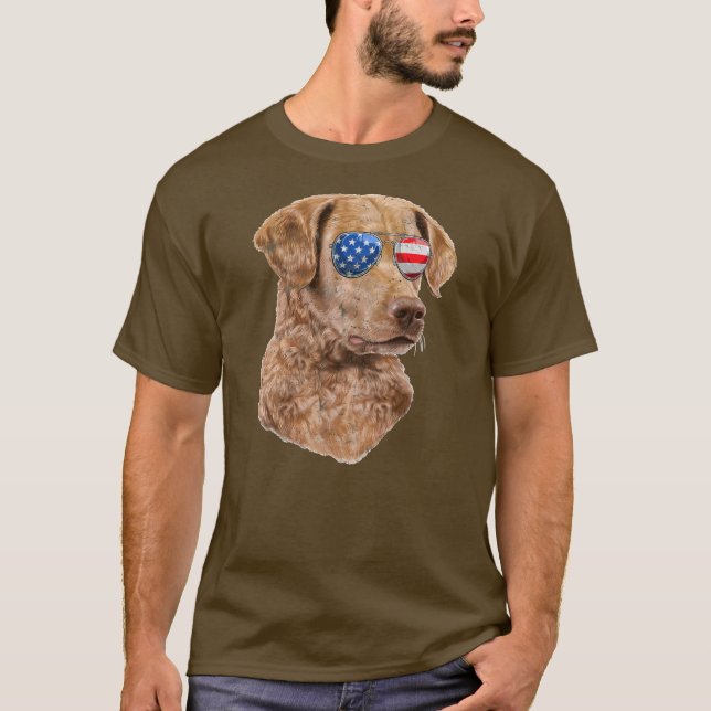 T-shirt Drapeau américain de Chesapeake Bay 4e (Devant)