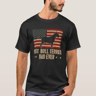 T-shirt Drapeau américain de chien de père de chien