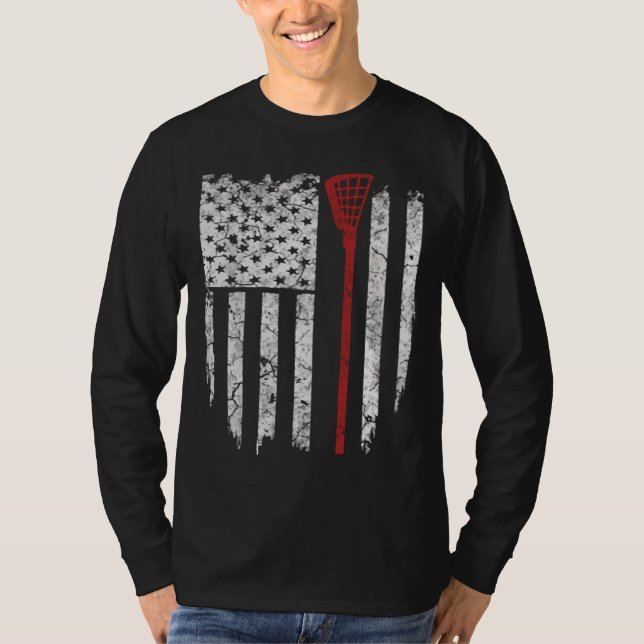 T-shirt Drapeau américain de crosse cadeaux (Devant)