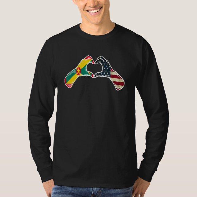 T-shirt Drapeau américain de Grenade Drapeau américain de  (Devant)