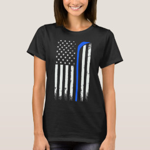 T-shirt Drapeau américain de hockey