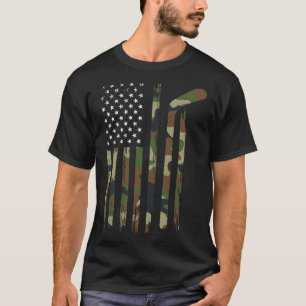 T-shirt Drapeau américain de hockey Camo US Patriotique de