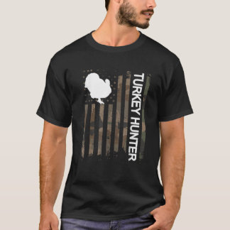 T-shirt Drapeau américain de la chasse de Turquie amoureux
