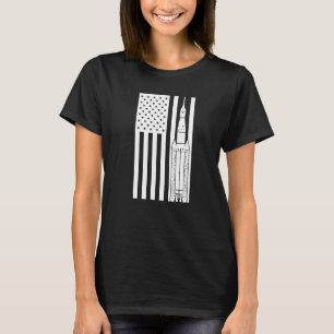 T-shirt Drapeau américain de la fusée SLS Space Launch Sys