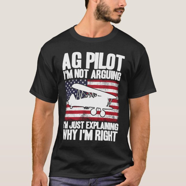 T-shirt Drapeau américain de la récolte juste expliquer po (Devant)