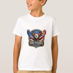 T-shirt Drapeau américain de l'aigle vintage du 4 juillet