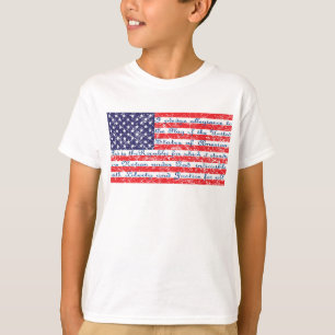 T-shirt Drapeau américain de l'allégeance