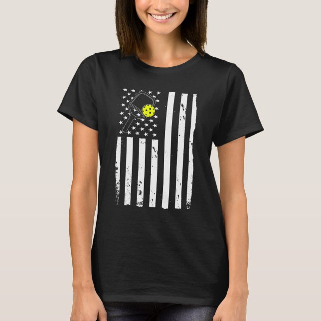 T-shirt Drapeau américain de l'équipe de basket (Devant)
