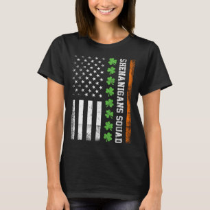 T-shirt Drapeau américain de l'escouade des Shenanigans de