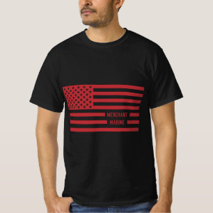 T-shirt Drapeau américain de marine marchande