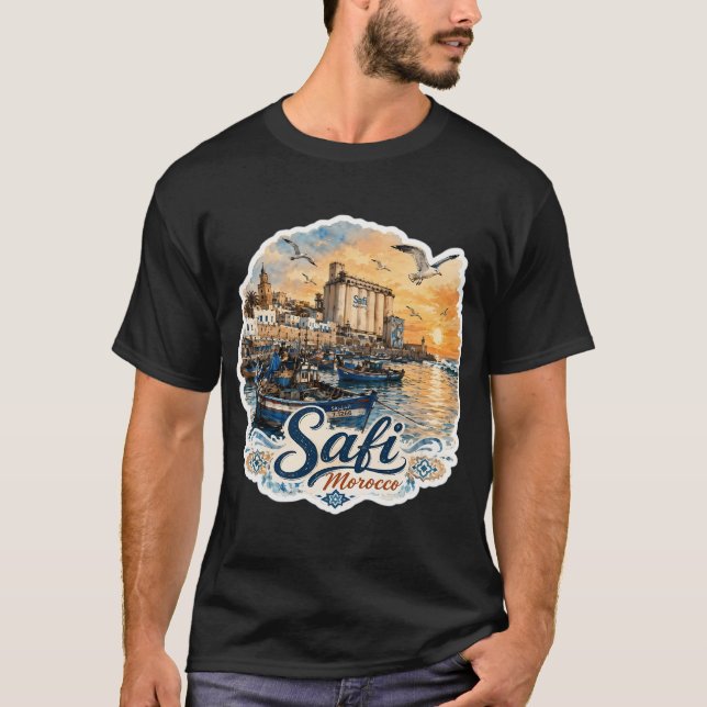 T-shirt Drapeau américain de pêche (Devant)