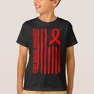 T-shirt Drapeau américain de sensibilisation à la maladie 
