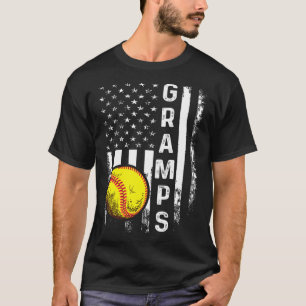 T-shirt Drapeau américain de Softll Gramps Noël vintage Xm