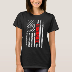 T-shirt Drapeau américain de sport patriotique Handball