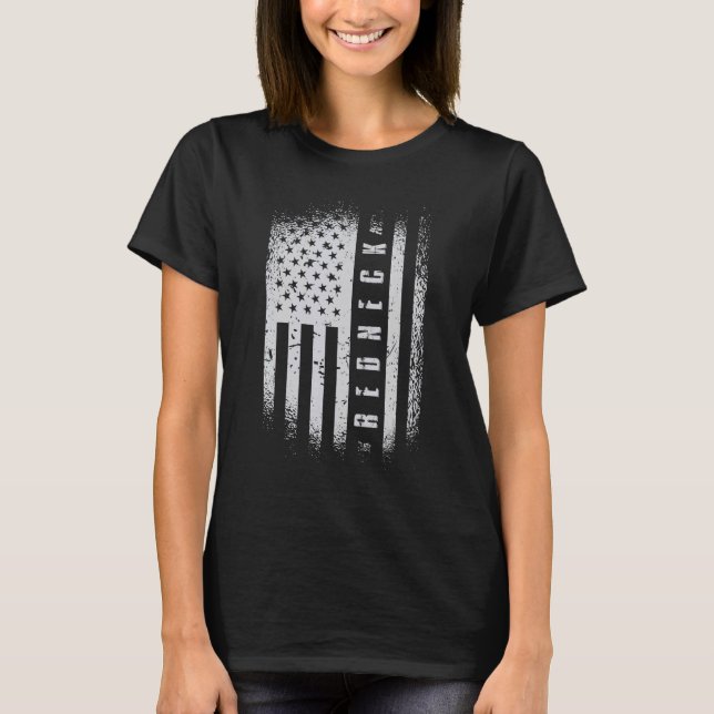 T-shirt Drapeau américain de style sud (Devant)
