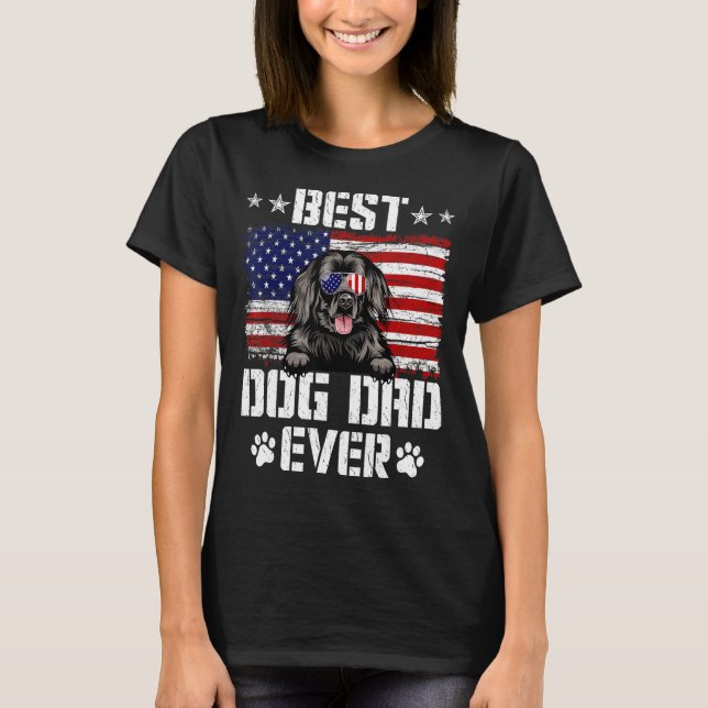 T-shirt Drapeau américain de Terre-Neuve (Devant)
