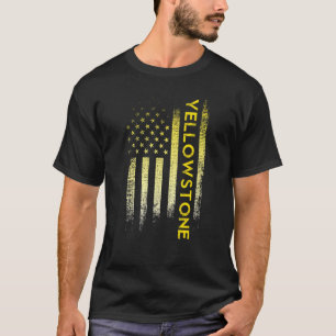 T-shirt Drapeau américain de Yellowstone
