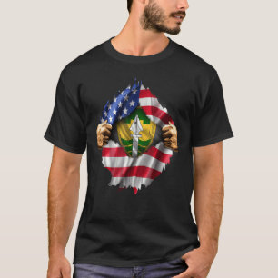 T-shirt Drapeau américain déchiré 43ème Police Militaire B