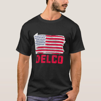 T-shirt Drapeau américain Delco Patriotique Delaware Comté
