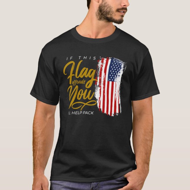 T-shirt Drapeau américain des États-Unis (Devant)