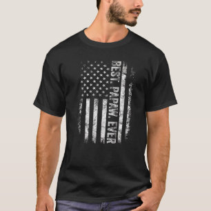 T-shirt Drapeau américain des hommes Papaw meilleur Papaw