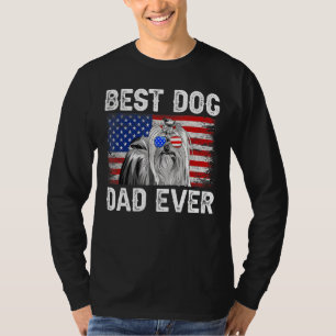 T-shirt Drapeau américain des Mens Best Yorkshire Terrier