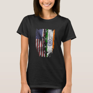 T-shirt Drapeau américain des racines indiennes cultivées