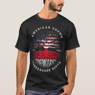 T-shirt Drapeau américain des racines monégasques