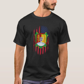 T-shirt Drapeau américain d'état de Nayarit