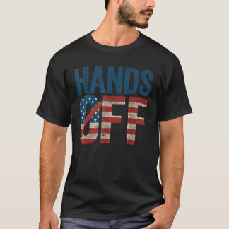 T-shirt Drapeau américain Distorsion des droits Femme USA