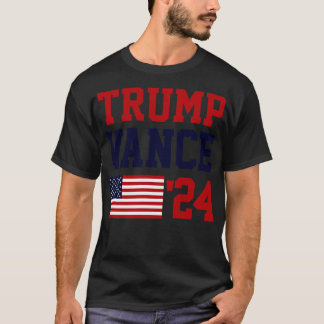 T-shirt Drapeau américain Donald JD Vance 2024
